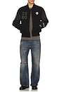 view 5 of 7 x Zero Skateboards Varsity Jacket in Black