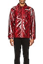 view 2 of 6 Rail Snakeskin Work Jacket in Red