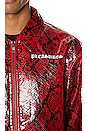 view 6 of 6 Rail Snakeskin Work Jacket in Red