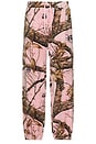 view 1 of 5 Realtree Velour Track Pants in Pink Edge