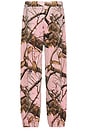 view 2 of 5 Realtree Velour Track Pants in Pink Edge