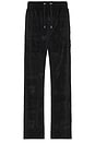 view 1 of 6 Crest Velour Track Pants in Black