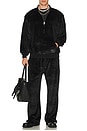 view 6 of 6 Crest Velour Track Pants in Black