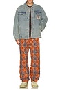 view 3 of 6 Mystic Flannel Pants in Orange