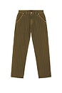 view 4 of 6 Rail Stripe Work Pants in Brown