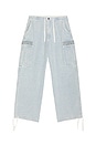view 4 of 6 Knitted Indigo Cargo Pants in Indigo