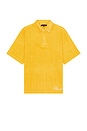 view 1 of 3 Clarity Woven Polo in Yellow