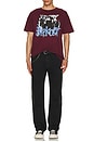 view 4 of 4 Compass T-Shirt in Burgundy