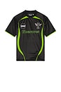 view 2 of 5 Aqua Soccer Jersey in Black