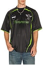 view 4 of 5 Aqua Soccer Jersey in Black