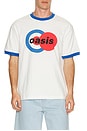 view 1 of 4 x Oasis 1996 Ringer Shirt in White