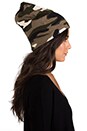 view 2 of 4 Extra Slouchy Camo Beanie in Green