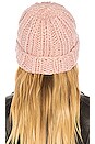 view 2 of 3 Plush Fleece Lined Chunky Cuffed Beanie in Soft Pink