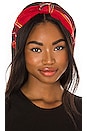 view 1 of 3 Knot Headband in Red Plaid