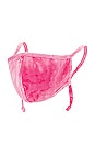 view 1 of 3 Adjustable Face Mask in Pink Tie Dye