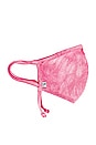 view 2 of 3 Adjustable Face Mask in Pink Tie Dye