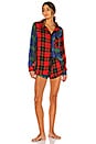 view 1 of 3 ENSEMBLE DE NUIT in Red & Green Plaid