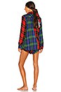 view 3 of 3 ENSEMBLE DE NUIT in Red & Green Plaid