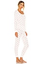 view 2 of 3 ENSEMBLE DE NUIT in White & Red