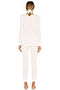 view 3 of 3 ENSEMBLE DE NUIT in White & Red