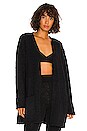 view 1 of 5 Cozy Knit Robe with Belt in Black
