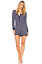 view 1 of 3 Thermal PJ Romper in Navy & White