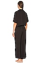 view 4 of 4 Faux Silk Pajama Set in Black