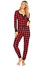 view 1 of 3 Thermal PJ Set in Red & Black Buffalo Plaid