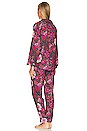 view 4 of 4 Floral Pajama Set With Eye Mask in Fuchsia Multi