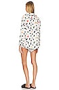 view 3 of 4 Cheetah Pajama Set With Eye Mask in Cream Multi