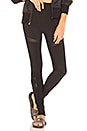 view 1 of 4 LEGGING CON RECORTE ATHLETIC MESH in Black