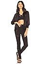 view 4 of 4 LEGGING CON RECORTE ATHLETIC MESH in Black