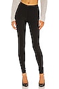 view 1 of 4 Matte Spandex Fleece Lined Legging in Black