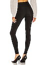 view 3 of 4 Matte Spandex Fleece Lined Legging in Black