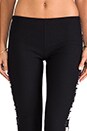 view 4 of 7 Aztec Tuxedo Stripe Legging in Black Aztec Stripe