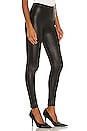 view 2 of 4 Fleece Lined Liquid Legging in Black
