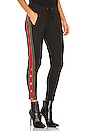 view 2 of 4 PANTALON FORME JOGGING in Black & Red & Green