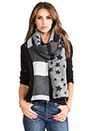 view 1 of 3 Stars & Stripes Scarf in Black/Heather