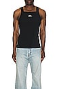 view 3 of 4 Square Tank Top in Black