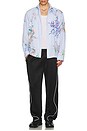 view 5 of 5 Fractal Stripe Shirt in Coco Star