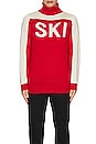 view 3 of 3 PM 3D Ski Turtleneck Sweater in Red