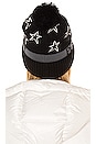 view 2 of 3 PM Star Beanie in Black & Asphalt Grey