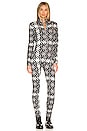 view 1 of 4 Star Gingham Onesie in Star Gingham Black