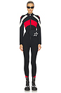 view 1 of 4 Tignes Jumpsuit in Black, White, & Red