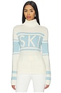 view 1 of 5 Schild Sweater in Snow White & Light Blue