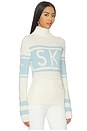 view 2 of 5 Schild Sweater in Snow White & Light Blue
