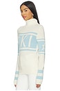 view 3 of 5 Schild Sweater in Snow White & Light Blue