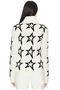 view 3 of 4 Star Dust Sweater in Snow White & Black Star