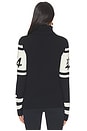 view 4 of 5 Womens Alpine Schild Sweater in Black & Snow White