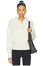 view 1 of 4 Half Zip Fleece Top in Nature White
